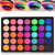 Colorful Eyeshadow Palette Rainbow,de'lanci Professional 35 Bright Colors Matte Shimmer Eye Shadow Makeup Pallete Shades,long Lasting And High Pigment Silky Powder Cosmetics Set