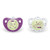 Nuk Cute-as-a-button Glow-in-the-dark Orthodontic Pacifiers, Girl, 6-18 Months, 2-pack