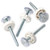 4pcs Pressure Baby Gate Screw Bolts Threaded Spindle Rods Walk Thru Gates Accessory - M10 X 10mm
