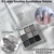 9 Style Black Smokey Eyeshadow Palette,gray White Eye Shadow Makeup,matte & Pearl Shimmer Design Waterproof Cool Smoky Eye Eyeshadow Palette For Women&girls