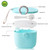 Lollanda Baby Formula Mixer 500ml Blue Candy Fruit Box, Snack Containers With Carry Handle And Scoop Travel Outdoor Activities With Baby Infant
