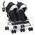 Jeep Turboglyde Side By Side Double Stroller By Delta Children, Black