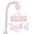Lambs & Ivy Signature Swan Princess Pink/white Musical Baby Crib Mobile