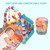 Augienb Play Mat Activity Gym For Baby, Baby Game Pad Music Pedal Piano Music Fitness Rack Crawling Mat With Hanging Toys, Lay To Sit-up Play Mat Activity Center For Infants