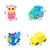 13 Pcs Bath Toys For Toddlers, Animal Pinching Voice Toys Kids, Car Float Squeaky Toy Boys,kids Party Favors