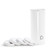 Munchkin Toss Disposable Diaper Pail, Holds 30 Diapers, White, 5 Pack