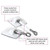 Computer Security Products Refrigerator Lock Fridge Freezer Security Alloy Steel White