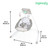 Ingenuity Inlighten 6-speed Baby Swing - Easy-fold Frame, Swivel Infant Seat, Nature Sounds, Light Up Mobile - Twinkle Tails Bunny