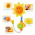 Inevnen Baby Sunflower Bath Sprayer Play Toys,infant Shower Tub Bathing Water Cartoon Station Toy