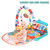 3 In 1 Infant Baby Playing Mat Gym, Kick & Play Removable Piano Gym Floor Activity Mat Toy Set With Controller