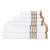 Arkwright 6-piece Bathroom Towel Set, Brown Stripes, 2 Bath Towels, 2 Hand Towels, 2 Washcloths, 100% Soft Cotton