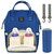 Vbiger Large Capacity Stroller Straps Backpack Diaper Bag, Royal Blue