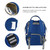 Vbiger Large Capacity Stroller Straps Backpack Diaper Bag, Royal Blue