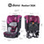 Diono Radian 3qx All-in-one Convertible Car Seat, Slim Fit 3 Across, Purple Plum