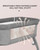 Lazy Buddy Baby Bedside Crib Adjustable Height Infant Newborn Bedside Sleeper Baby Bassinet Cradle Bed