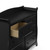Storkcraft Avalon 6 Drawer Classic Double Dresser Black