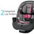 Safety 1ˢᵗ Grow And Go All-in-one Convertible Car Seat, Everest Pink