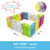 Baby Playpen Kids Activity Centre Safety Play Yard Home Indoor Outdoor New Pen (multicolour, Classic Set 14 Panel)