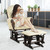Gymax Glider And Ottoman Cushion Set Wood Baby Nursery Rocking Chair Beige