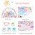 Gymax Baby Gym Play Mat 3 In 1 Fitness Music And Lights Fun Piano Activity Center Pink