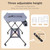Elecwish Baby Portable Changing Table With Wheels Folding Diaper Station Nursery Organizer With Lightweight Large Storage Rack For Infant,gray