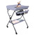 Elecwish Baby Portable Changing Table With Wheels Folding Diaper Station Nursery Organizer With Lightweight Large Storage Rack For Infant,gray