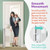 New Retractable Baby Gate - Extra Wide Child Pet Safety Stairs Gate - White