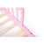 Classic Wooden Girls Boys Toddler Kids Bed Frame With Double Adjustable Guard Rails, Pink With Mattress Included