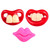 3pcs Funny Infant Pacifier Portable Baby Soother Silicone Pacifier Chewing Toy