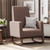 Belleze Accent Rocking Lounge Chair Nursery Glider - Felix (brown)
