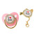 Infant  Set,  Free Bling Baby  Healthy Soother  For Newborn For Photo Shoots Pink M