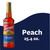 Torani Original Peach Syrup, Authentic Coffeehouse, Tea And Soda Syrup, 25.4 Oz