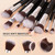Ducare Professional Makeup Brushes Set With Cosmetic Case, 15pcs