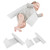Lefyira Baby Side Pillow, 45 Inclined Triangle Support Pillow With Invisible Zipper, Removable Pillowcase