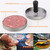 Burger Press With 100 Patty Paper Set Non-stick Hamburger Patty Maker Aluminum Alloy Meat Beef Cheese Veggie Burger Making Molds Dishwasher Safe For Barbecue Grill