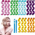 Wave Hair Rollers 30pcs Magic Hair Curler Diy Hair Roller Styling Tool No Heat Hair Curlers And 2 Styling Hooks Hair Dividers Hair Formers Hair Styling Tool For Women Lady, 6 Colors Of 25cm