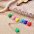 50 Pieces Diaper Pins Baby Safety Pins Plastic Head Cloth With Locking Closures Stainless Steel Nappy Pins