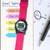 Smallest Vibrating Waterproof Reminder Watch (pink Band / Black Case)