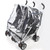 Universal Kid Transparent Double 360 Stroller Rain Cover Sitting Side By K8w4