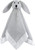 Aden + Anais Essentials Classic Lovey, Cotton Muslin Bunny, Solid Micro Chip