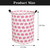 Round Laundry Basket, 19.7" Baby Storage Basket For Girls, Waterproof Large Canvas Laundry Hamper For Nursery Clothes Toys College Dorms Organizer, Pink Elephant