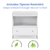 Delta Children Essex Convertible Changing Table With Drawer, Greenguard Gold Certified, Bianca White/natural