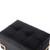 Fabulaxe Qi003939.bk 14 X 20 X 14 In. Rectangular Velvet Storage Ottoman With Gold Legs&#44; Black