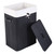 Samyohome Bamboo Laundry Hamper Folding Laundry Basket With Lid Black