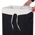 Samyohome Bamboo Laundry Hamper Folding Laundry Basket With Lid Black
