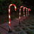 5 Pack/15inch Christmas Candy Cane Lights,battery Powered Candy Canes Christmas Pathway Lights Outdoor-candy Cane Christmas Decorations Outdoor For Holidays Lighting Up Sidewalk,yard,
