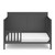 Storkcraft Alpine 5-in-1 Convertible Baby Crib Gray