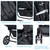 Costway Foldable Twin Baby Double Stroller Lightweight Travel Stroller Infant Pushchair