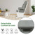 Gymax Wood Glider & Ottoman Cushion Set Baby Nursery Rocking Chair Light Grey