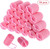 Nogis 18 Pcs Pink Foam Sponge Hair Rollers Flexible Hair Styling Curlers 40 Mm Large Size Soft Sponge Curlers Tools For Diy Hair Styling